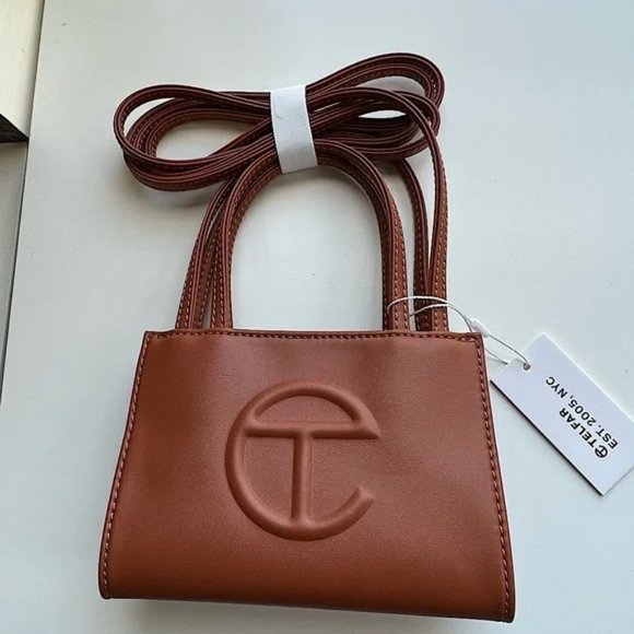 Telfar Handbags - Brand New Telfar Brown Small Shopping Bag